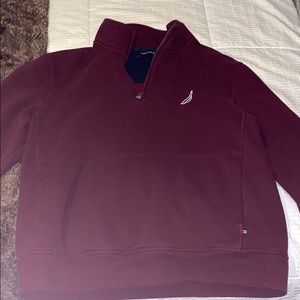 NAUTICA LARGE QUARTER ZIP SWEATSHIRT